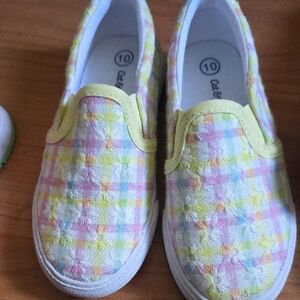 Kids Plaid Slip-On Shoes